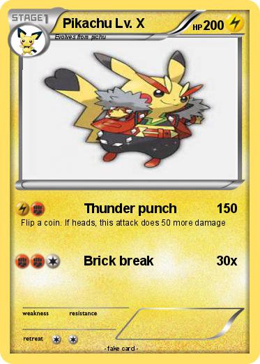 Pokemon Pikachu Lv. X