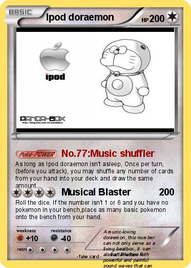 Pokemon Ipod doraemon