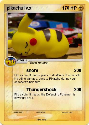 Pokemon pikachu lv.x