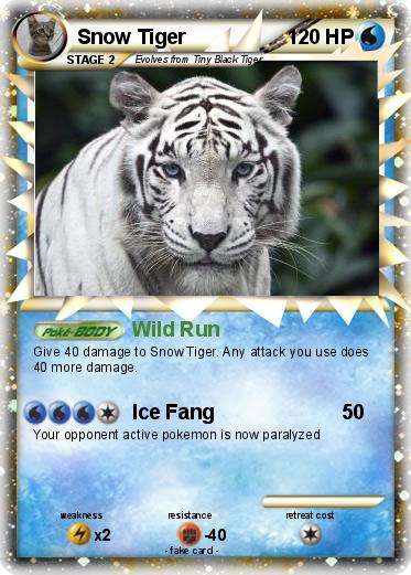 Pokemon Snow Tiger