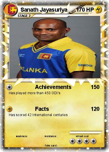 Pokemon Sanath Jayasuriya