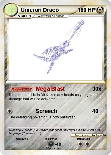 Pokemon Unicron Draco Pokemon Unicron Draco