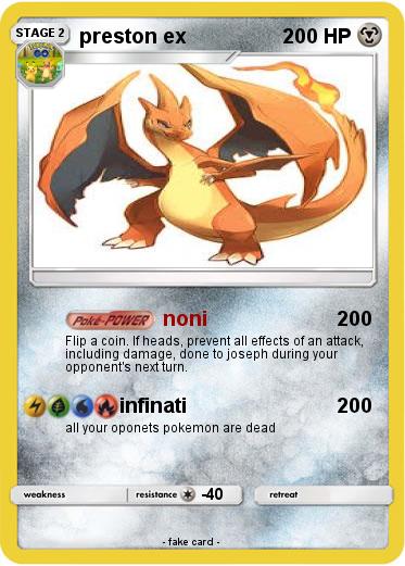 Pokemon preston ex