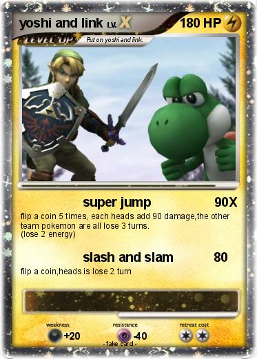 Pokemon yoshi and link
