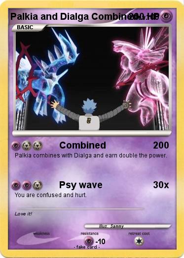 Pokemon Palkia and Dialga Combined