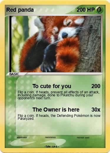 Pokemon Red panda