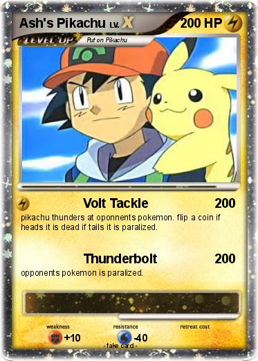 Pokemon Ash's Pikachu