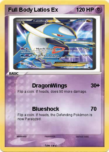 Pokemon Full Body Latios Ex