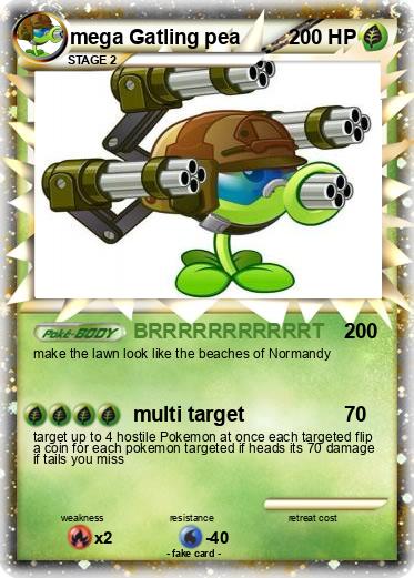 Pokemon mega Gatling pea