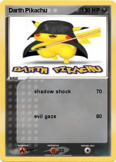 Pokemon Darth Pikachu