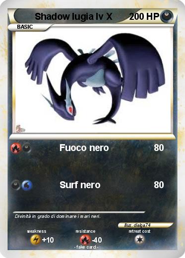 Pokemon Shadow lugia lv X