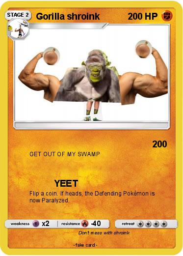 Pokemon Gorilla shroink