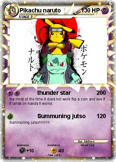 Pokemon Pikachu naruto