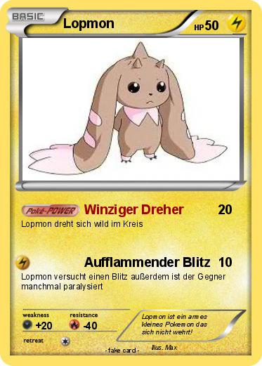 Pokemon Lopmon