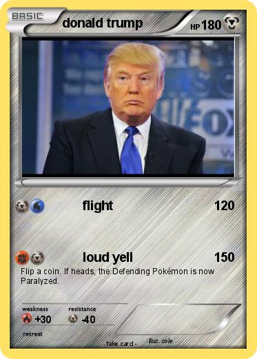 Pokemon donald trump