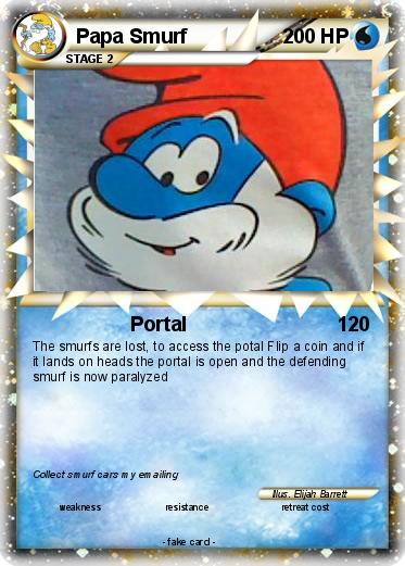 Pokemon Papa Smurf