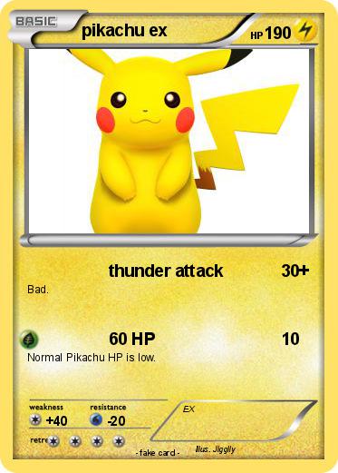 Pokemon pikachu ex