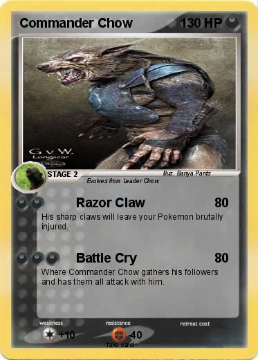 Pokemon Commander Chow