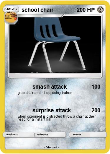 Pokemon school chair