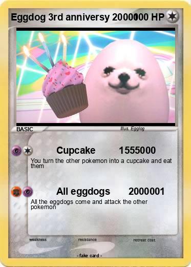 Pokemon Eggdog 3rd anniversy 20000