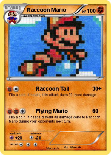 Pokemon Raccoon Mario