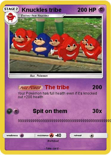 Pokemon Knuckles tribe
