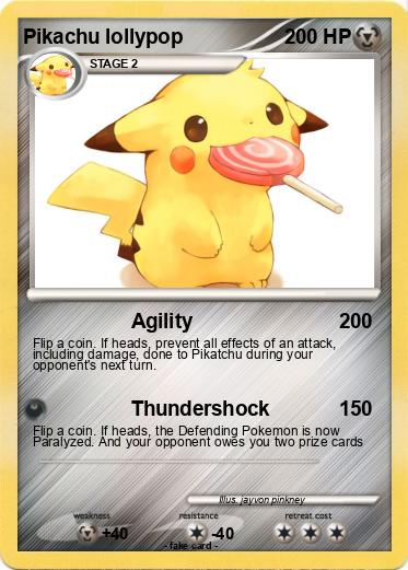 Pokemon Pikachu lollypop