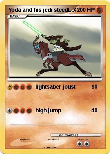 Pokemon Yoda and his jedi steedL.X