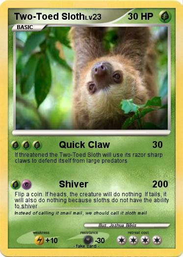 Pokemon Two-Toed Sloth