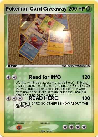 Pokemon Pokemon Card Giveaway