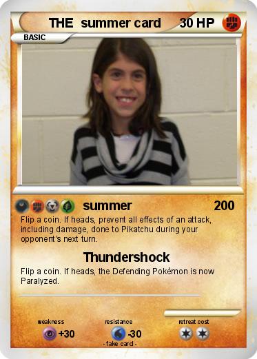Pokemon THE  summer card