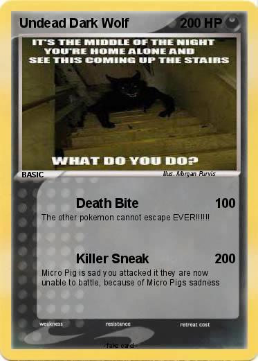 Pokemon Undead Dark Wolf
