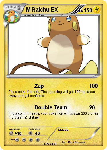 Pokemon M Raichu EX
