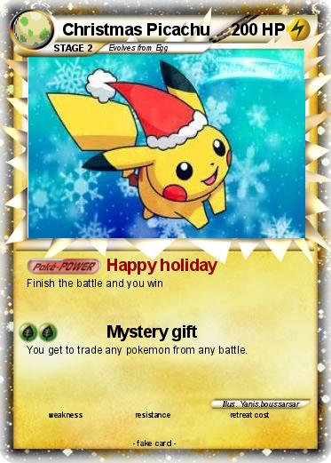 Pokemon Christmas Picachu