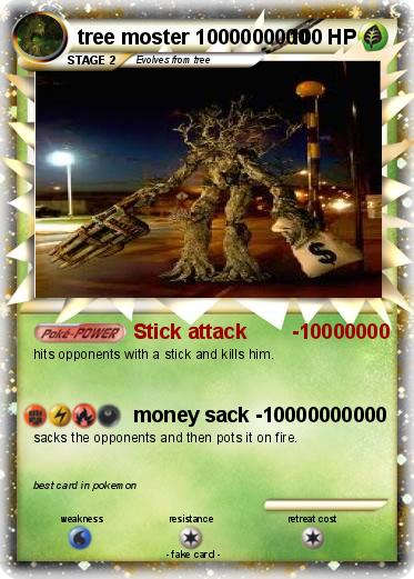 Pokemon tree moster 1000000000