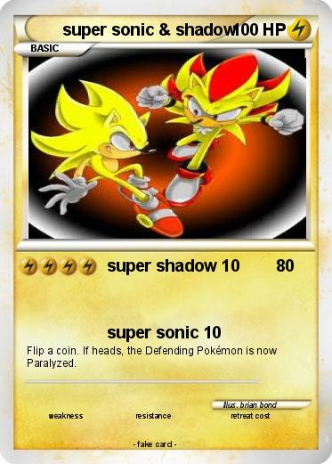 Pokemon super sonic & shadow