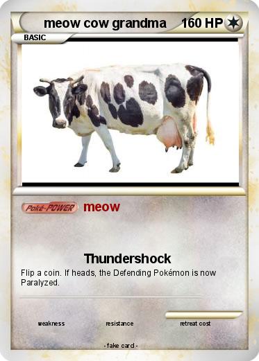 Pokemon meow cow grandma