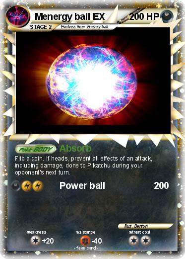 Pokemon Menergy ball EX