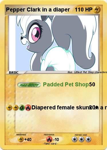Pokemon Pepper Clark in a diaper