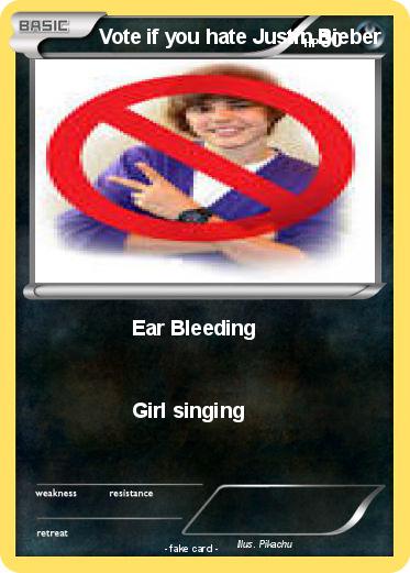 Pokemon Vote if you hate Justin Bieber