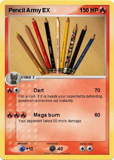 Pokemon Pencil Army EX