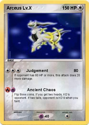 Pokemon Arceus Lv.X