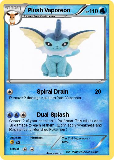 Pokemon Plush Vaporeon