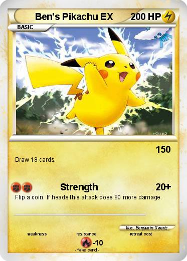 Pokemon Ben's Pikachu EX
