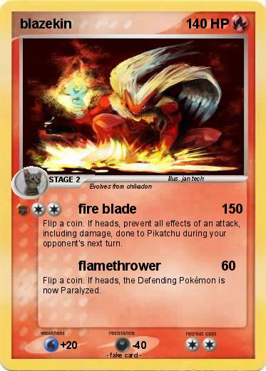 Pokemon blazekin