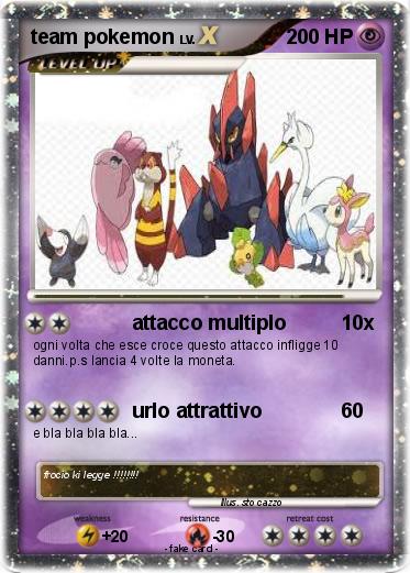Pokemon team pokemon