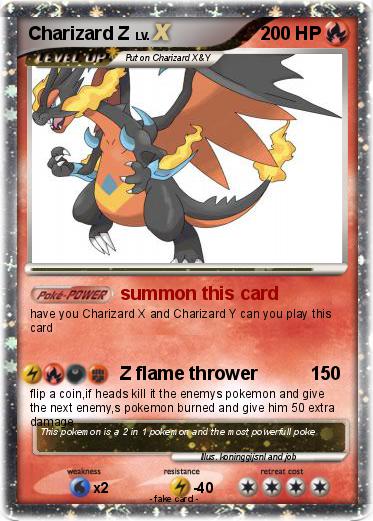 Pokemon Charizard Z