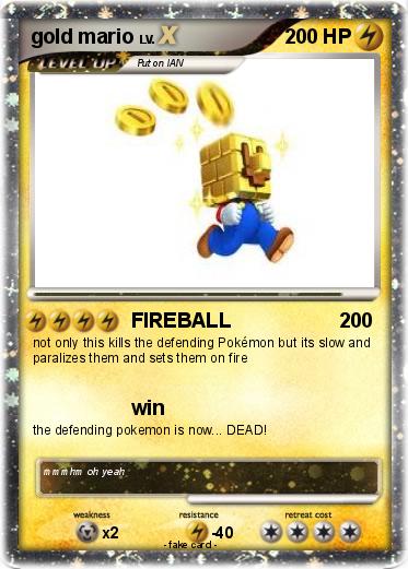Pokemon gold mario
