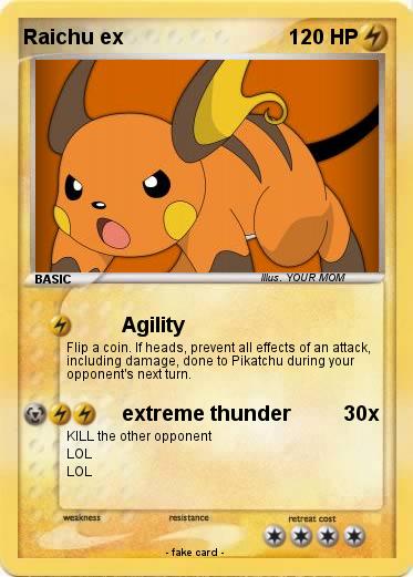 Pokemon Raichu ex