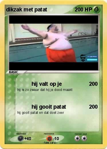 Pokemon dikzak met patat